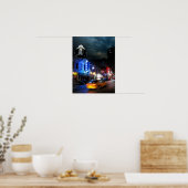 Poster 6e rue Centre-ville Austin Texas (Cuisine)