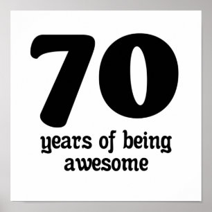 Poster 70 ans d'être génial