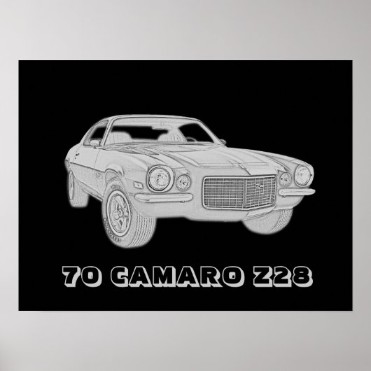 Poster 70 Camaro Z28 (Devant)