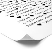 Poster 70 Raisons pour lesquelles nous vous aimons 70e An (Coin)