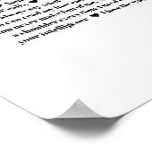 Poster 70 raisons pour lesquelles nous vous aimons cadeau (Coin)