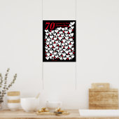 Poster 70 raisons pour lesquelles nous vous aimons Rouge  (Cuisine)