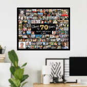 Poster 70e Anniversaire 100 Photos Black Gold Bravo à l'a (Bureau à domicile)