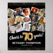 Poster 70e anniversaire Black Gold Photo Party (Devant)