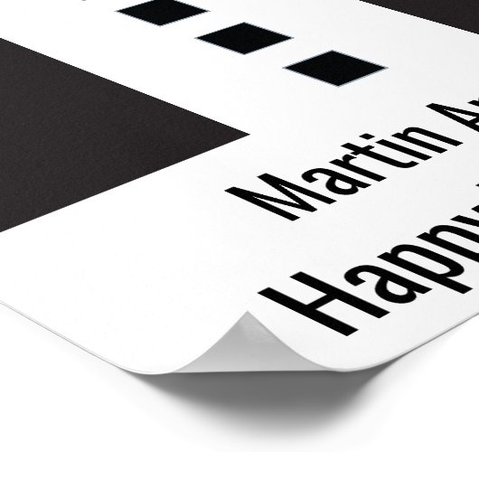 Poster 70e anniversaire 🎉 élégant Tuxedo (Coin)