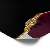 Poster 70e Anniversaire Fête Bourgogne Gold Agate Bienven (Coin)