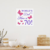 Poster 70e anniversaire pour maman (Cuisine)