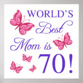 Poster 70e anniversaire pour maman (Devant)