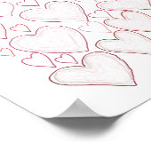 Poster 70e anniversaire - Rose 70 raisons Nous vous aimon (Coin)