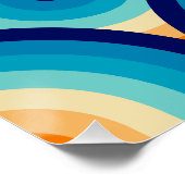 Poster 70s Rainbow Curves (Coin)