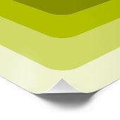 Poster 70s Rainbow Squares Monochrome Green (Coin)