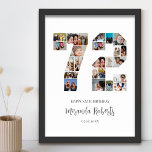 Poster 72e anniversaire Numéro 72 Photo personnalisée Col<br><div class="desc">Célébrez le 72ème anniversaire avec cette affiche personnalisée de collage photo numéro 72. Ce cadeau personnalisable est également parfait pour un anniversaire mariage. C'est une excellente façon de présenter des souvenirs précieux de votre vie de mariage et de marié. L'affiche comporte un collage de photos qui capturent ces moments spéciaux,...</div>