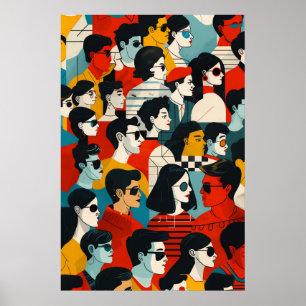 Poster 737 Héros de tous les jours de la mosaïque urbaine