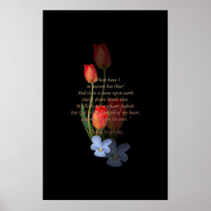 Poster 73:25 de psaume - 26 tulipes