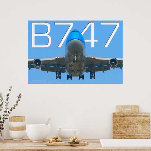 POSTER 747 AIRLINER (Cuisine)