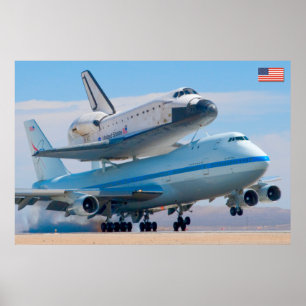Poster 747 Space Shuttle Carrier Aircraft