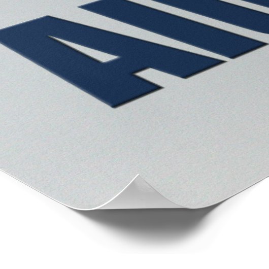 POSTER 747 SURCAST D'ALUMINIUM (Coin)