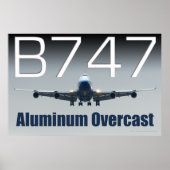 POSTER 747 SURCAST D'ALUMINIUM (Devant)