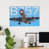 POSTER 757 AIRLINER (Bureau à domicile)