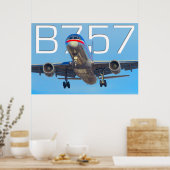 POSTER 757 AIRLINER (Cuisine)