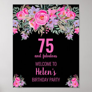 Poster 75 et fabuleuse fête d'anniversaire noire
