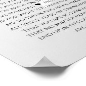 Poster 75 raisons pour lesquelles nous t'aimons 80ème 60è (Coin)