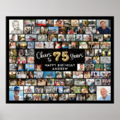 Poster 75e anniversaire 100 Photos Black Gold Bravo à l'a (Devant)