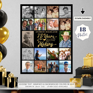 Poster 75e anniversaire 18 Photos 75 ans à venir