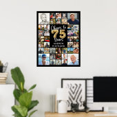 Poster 75e anniversaire 39 photo Collage de photos encour (Bureau à domicile)