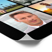 Poster 75e anniversaire 45 Collage de photos encourage à  (Coin)