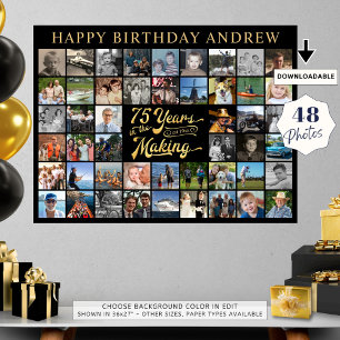 Poster 75e anniversaire 48 Photos 75 ans à venir