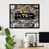 Poster 75e anniversaire 92 Photos Black Gold Cheers To Ye (Bureau à domicile)