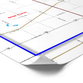 Poster 75th Illinois House District - Carte de ligne déta (Coin)