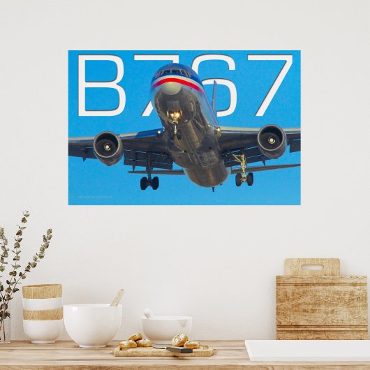 POSTER 767 AIRLINER (Cuisine)