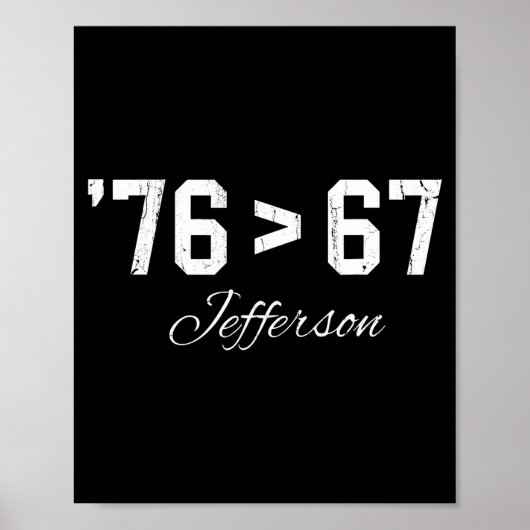 Poster 76 > 67 Jefferson, Six Seven Mème (Devant)