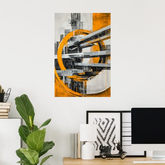 Poster 771 Abstrait (Bureau à domicile)