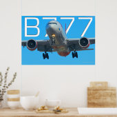 POSTER 777 AIRLINER (Cuisine)