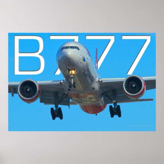 POSTER 777 AIRLINER (Devant)