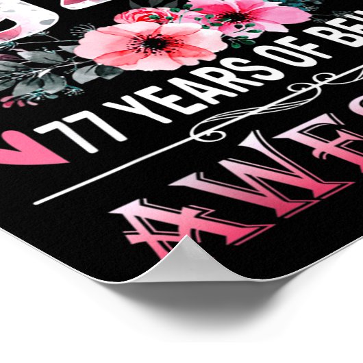 Poster 77th Birthday Made In 1949 77 Years Of Being Aweso (Coin)