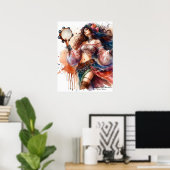 Poster *~* 7 A100 Psychique Boho Gypsy Tambourine Danseus (Bureau à domicile)