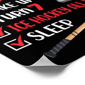 Poster 7 An Old Ice Hockey Party Anniversaire 7e Garçon A (Coin)