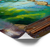 Poster 7 Chakra Fleurissant Arbre De Vie (Coin)