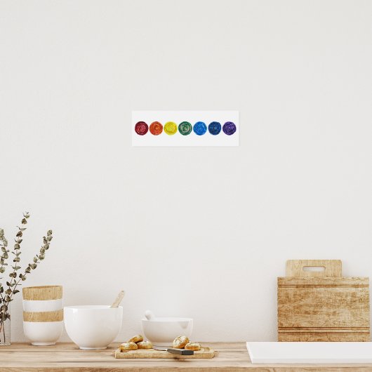 Poster 7 chakras #1 Effacement de l'oeuvre (Cuisine)