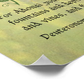 Poster 7 Espèces d'Israël Bible Verse Canvas Art Imprimer (Coin)