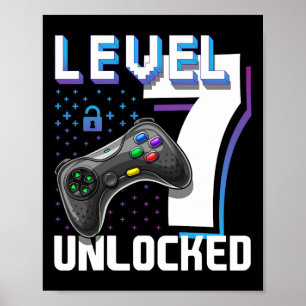 Poster 7 Jeu vidéo déverrouillé 7e Jeu d'anniversaire Gam