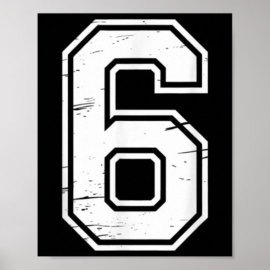 Poster 7 Numéro 67 Six Seven Meme (Devant)