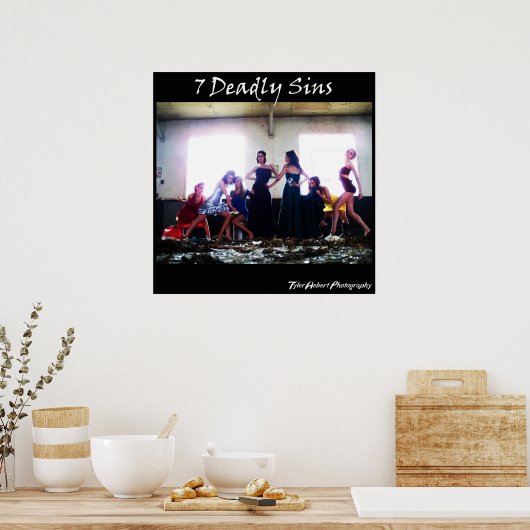 Poster 7 Péchés Mortels (Cuisine)