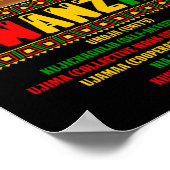 Poster 7 Principes De La Célébration De Kwanzaa Pan Afric (Coin)