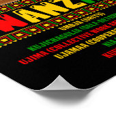 Poster 7 Principes De La Célébration De Kwanzaa Pan Afric (Coin)