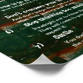 Poster 7 Règles cardinales pour la vie (Coin)